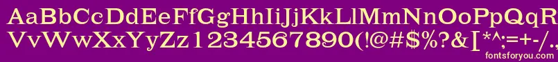 Lehmannc Font – Yellow Fonts on Purple Background