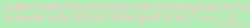 Ptc75f Font – Pink Fonts on Green Background