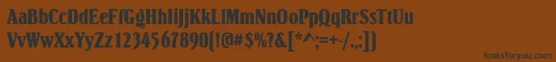 SimpsonRegular Font – Black Fonts on Brown Background