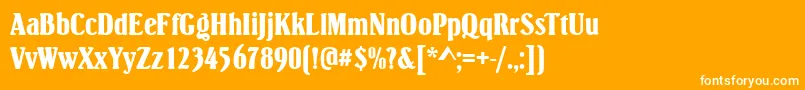 En savoir plus sur la police SimpsonRegular Police SimpsonRegular – polices blanches sur fond orange