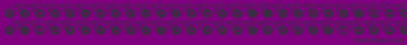 Meteorgm Font – Black Fonts on Purple Background