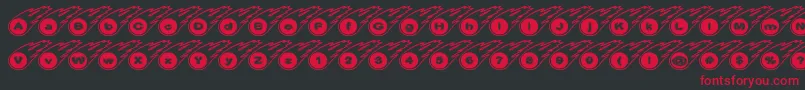 Шрифт Meteorgm – красные шрифты на чёрном фоне