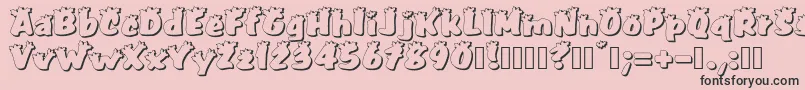 PullstarHoliday Font – Black Fonts on Pink Background