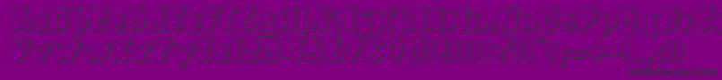 PullstarHoliday Font – Black Fonts on Purple Background