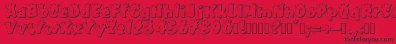 PullstarHoliday Font – Black Fonts on Red Background