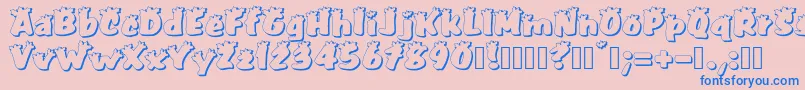 PullstarHoliday Font – Blue Fonts on Pink Background