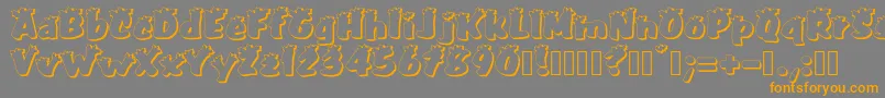 PullstarHoliday Font – Orange Fonts on Gray Background