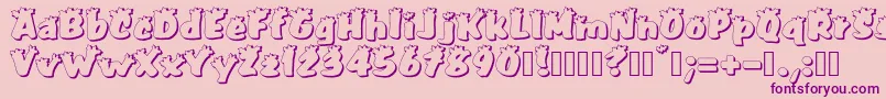 PullstarHoliday Font – Purple Fonts on Pink Background