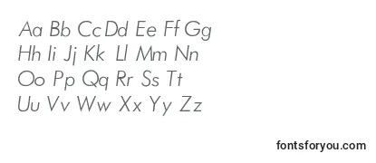Review of the FuturaLightNormalItalic Font