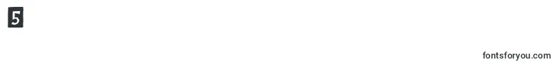 フォントDigitalWoodcutsBlackItcTt – フォント数字5