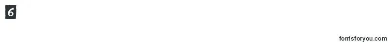 フォントDigitalWoodcutsBlackItcTt – フォント数字6