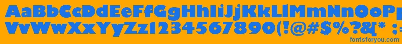 Scliberatorc-fontti – siniset fontit oranssilla taustalla