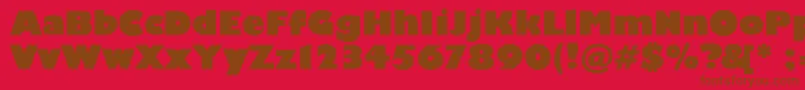Scliberatorc Font – Brown Fonts on Red Background