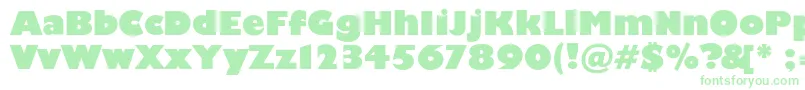 Scliberatorc Font – Green Fonts on White Background