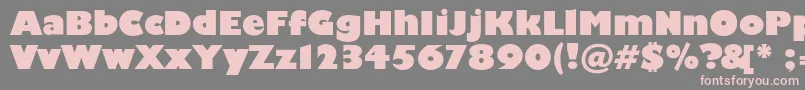 Scliberatorc Font – Pink Fonts on Gray Background