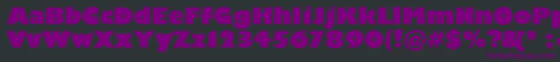Scliberatorc-Schriftart – Violette Schriften auf schwarzem Hintergrund