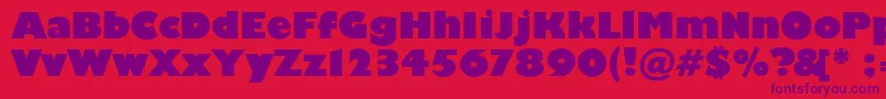 Шрифт Scliberatorc – фиолетовые шрифты на красном фоне