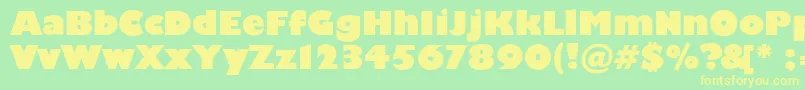 Scliberatorc-fontti – keltaiset fontit vihreällä taustalla