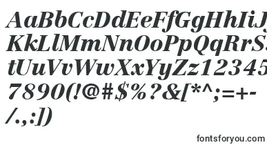  LinotypeCentennialLt96BlackItalic font