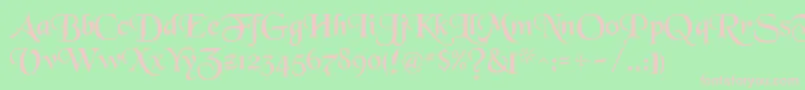 BlackMagic Font – Pink Fonts on Green Background