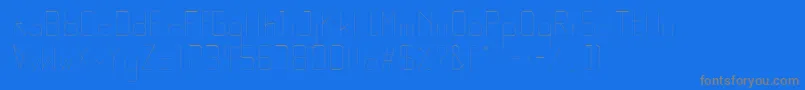 Weitere Informationen zur QuarterLight-Schriftart QuarterLight-Schriftart – Graue Schriften auf blauem Hintergrund