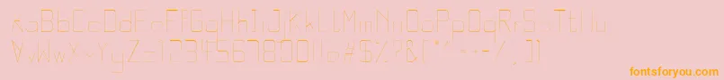 QuarterLight Font – Orange Fonts on Pink Background