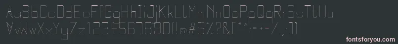 フォントQuarterLight – 黒い背景にピンクのフォント