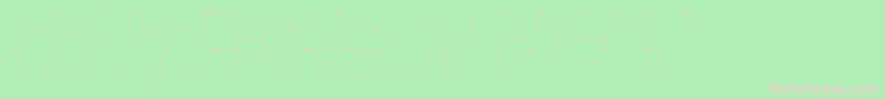 QuarterLight Font – Pink Fonts on Green Background