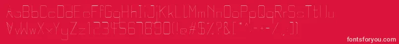 QuarterLight Font – Pink Fonts on Red Background