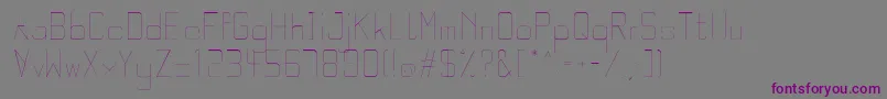 QuarterLight-Schriftart – Violette Schriften auf grauem Hintergrund