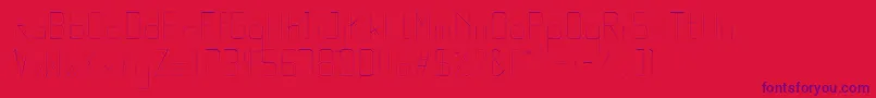 QuarterLight Font – Purple Fonts on Red Background