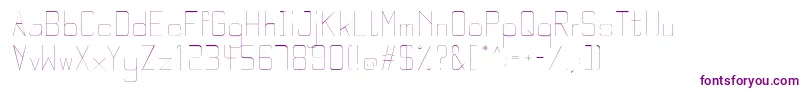 Шрифт QuarterLight – фиолетовые шрифты на белом фоне