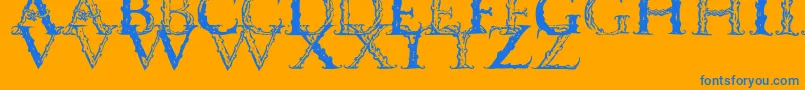 Más sobre la fuente Vespasiancaps fuente Vespasiancaps – Fuentes Azules Sobre Fondo Naranja