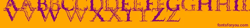 Lisätietoja Vespasiancaps-fontista Vespasiancaps-fontti – violetit fontit oranssilla taustalla