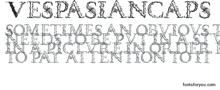 Überblick über die Schriftart Vespasiancaps