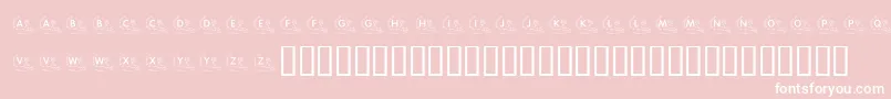 KrUphillBattle Font – White Fonts on Pink Background