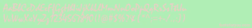 Mistralstd Font – Pink Fonts on Green Background