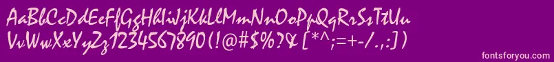 Mistralstd Font – Pink Fonts on Purple Background