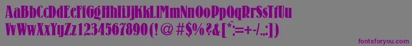 LouiscondBoldDb Font – Purple Fonts on Gray Background