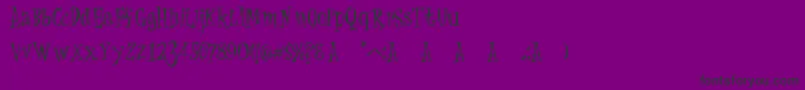 CatKrap Font – Black Fonts on Purple Background