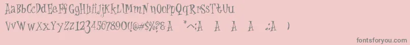 CatKrap Font – Gray Fonts on Pink Background