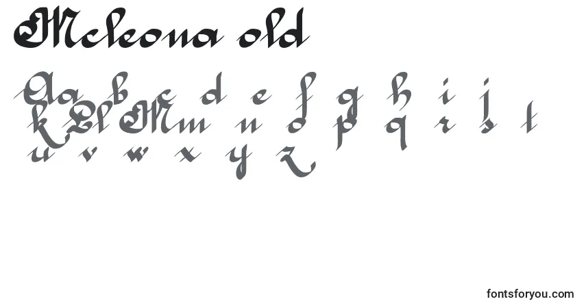 Schriftart McleonaBold – Alphabet, Zahlen, spezielle Symbole