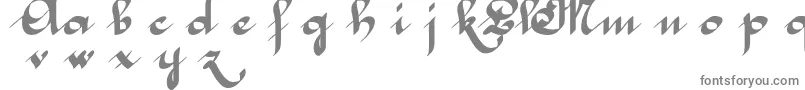 フォントMcleonaBold – 白い背景に灰色の文字