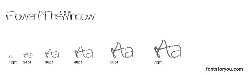 FlowerInTheWindow Font Sizes