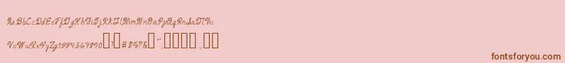 ArmandChief Font – Brown Fonts on Pink Background