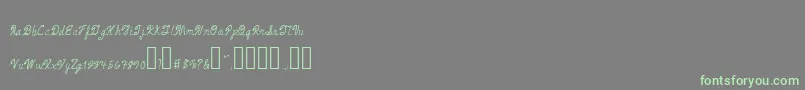 ArmandChief Font – Green Fonts on Gray Background