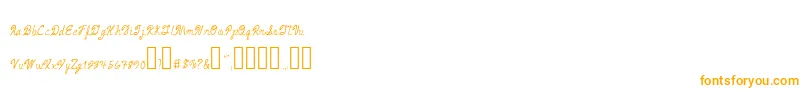 ArmandChief Font – Orange Fonts on White Background