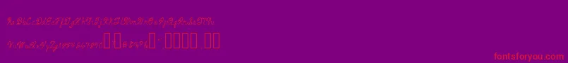 Police ArmandChief – polices rouges sur fond violet
