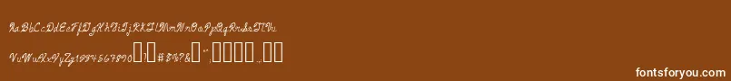 ArmandChief Font – White Fonts on Brown Background