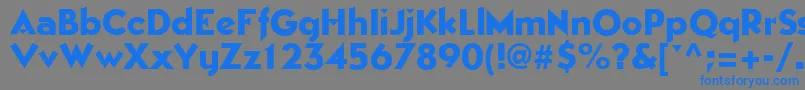 EpicgothicRegular Font – Blue Fonts on Gray Background